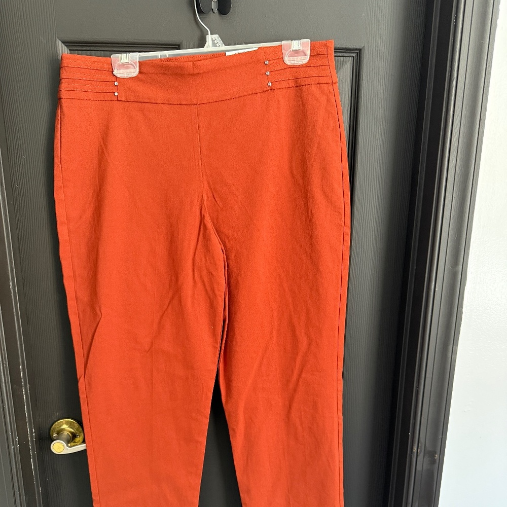 Orange Pencil Pants